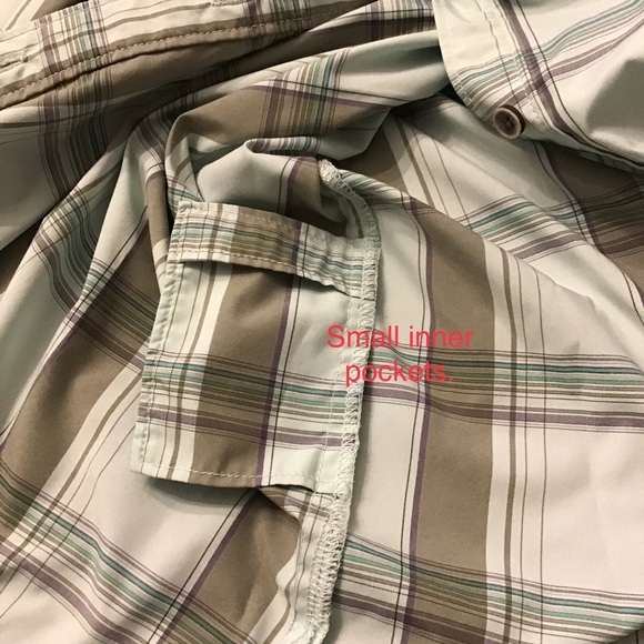 L.L. Bean Womens Button Down Shirt Size L Plaid Roll Tab Sleeves Lightweight Top - Picture 11 of 12